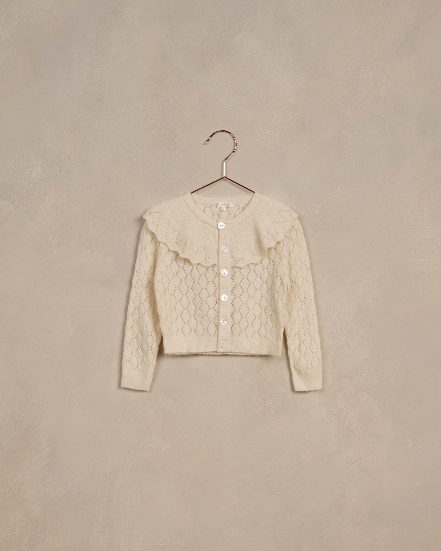 Noralee Ruffle Cardigan - Ivory