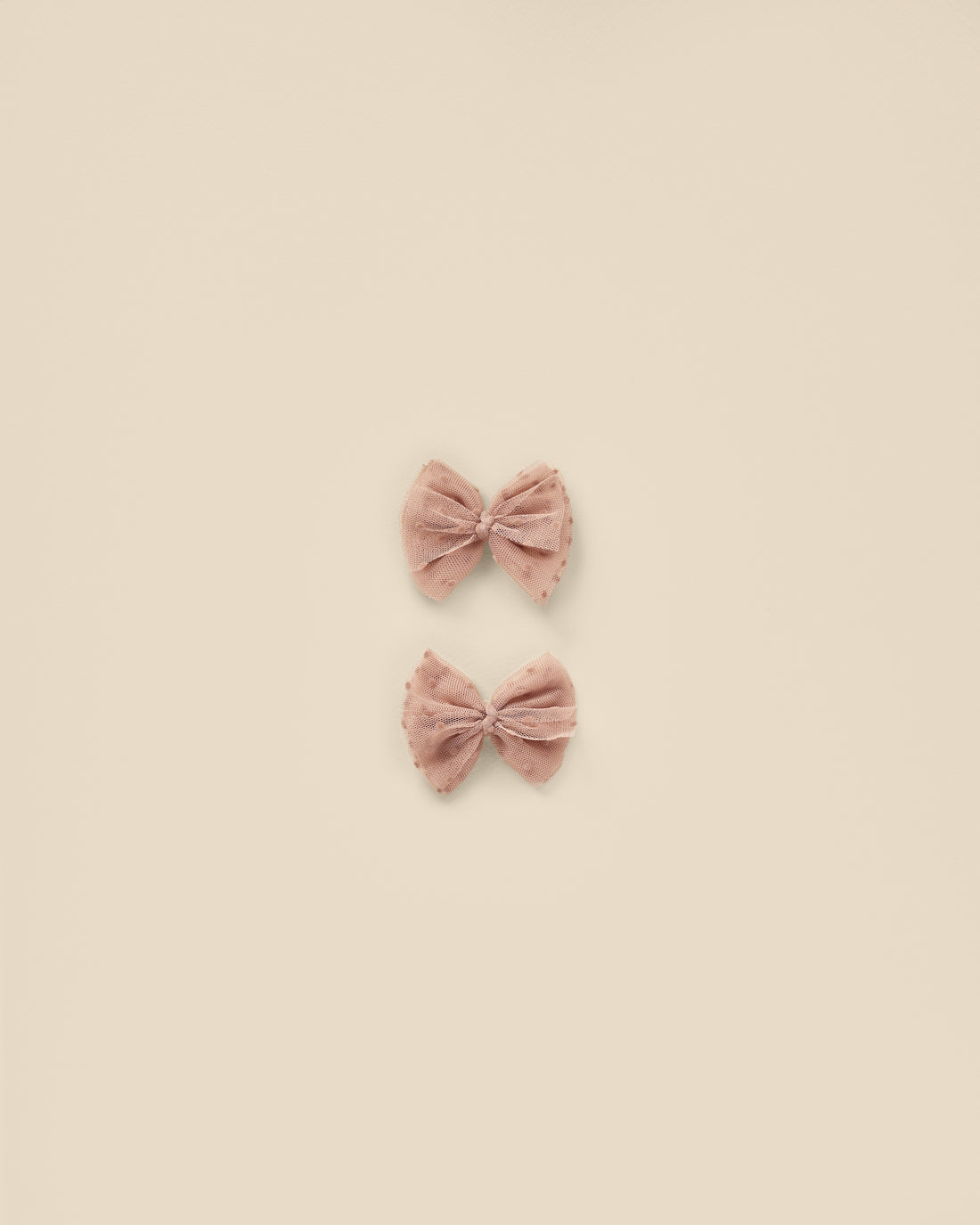 Noralee Flutter Tulle Clips - Dusty Rose