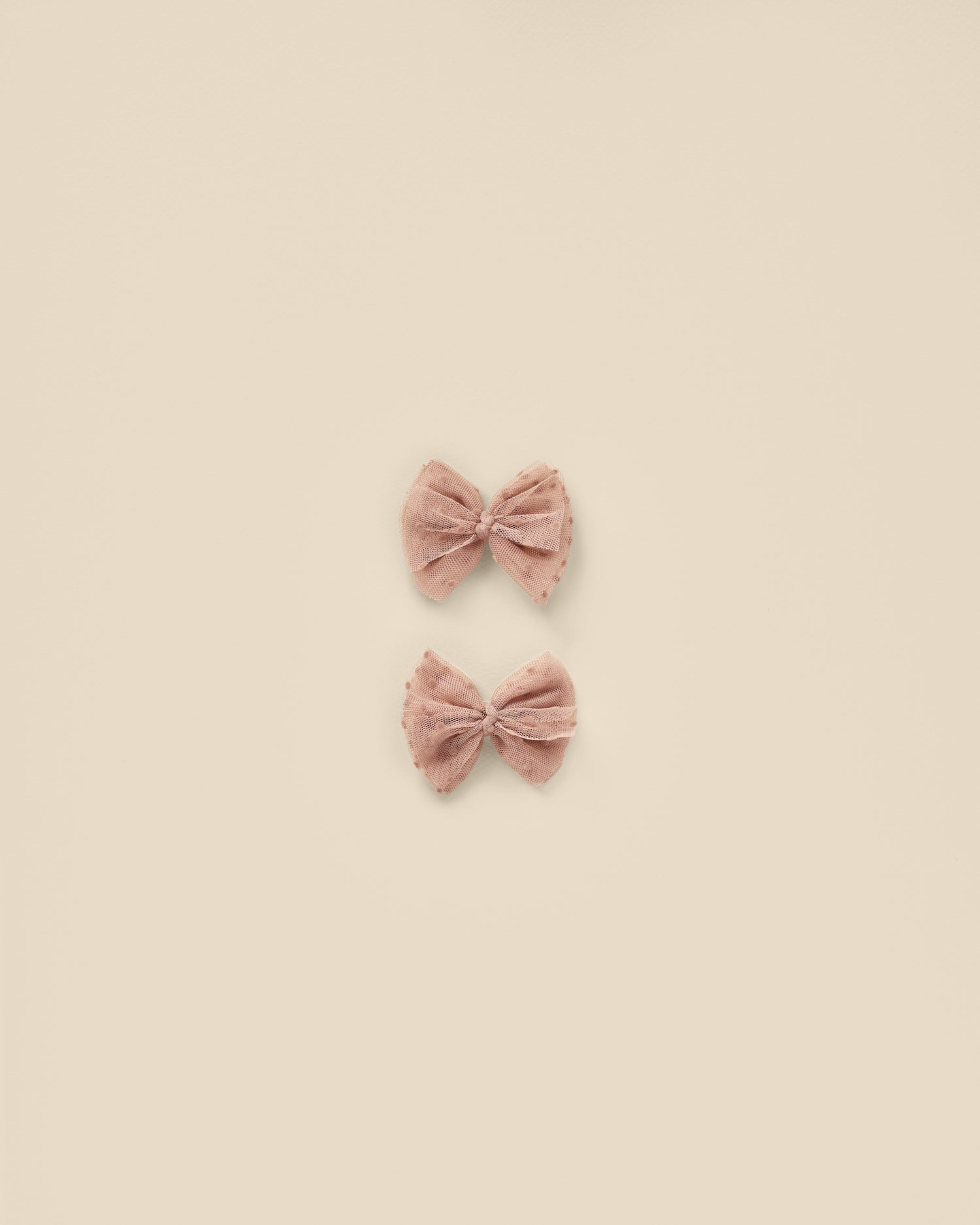 Noralee Flutter Tulle Clips - Dusty Rose