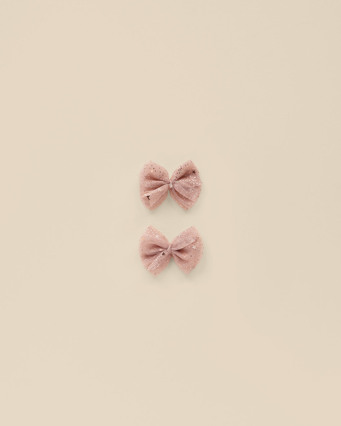 Noralee Flutter Tulle Clips - Rose Stars