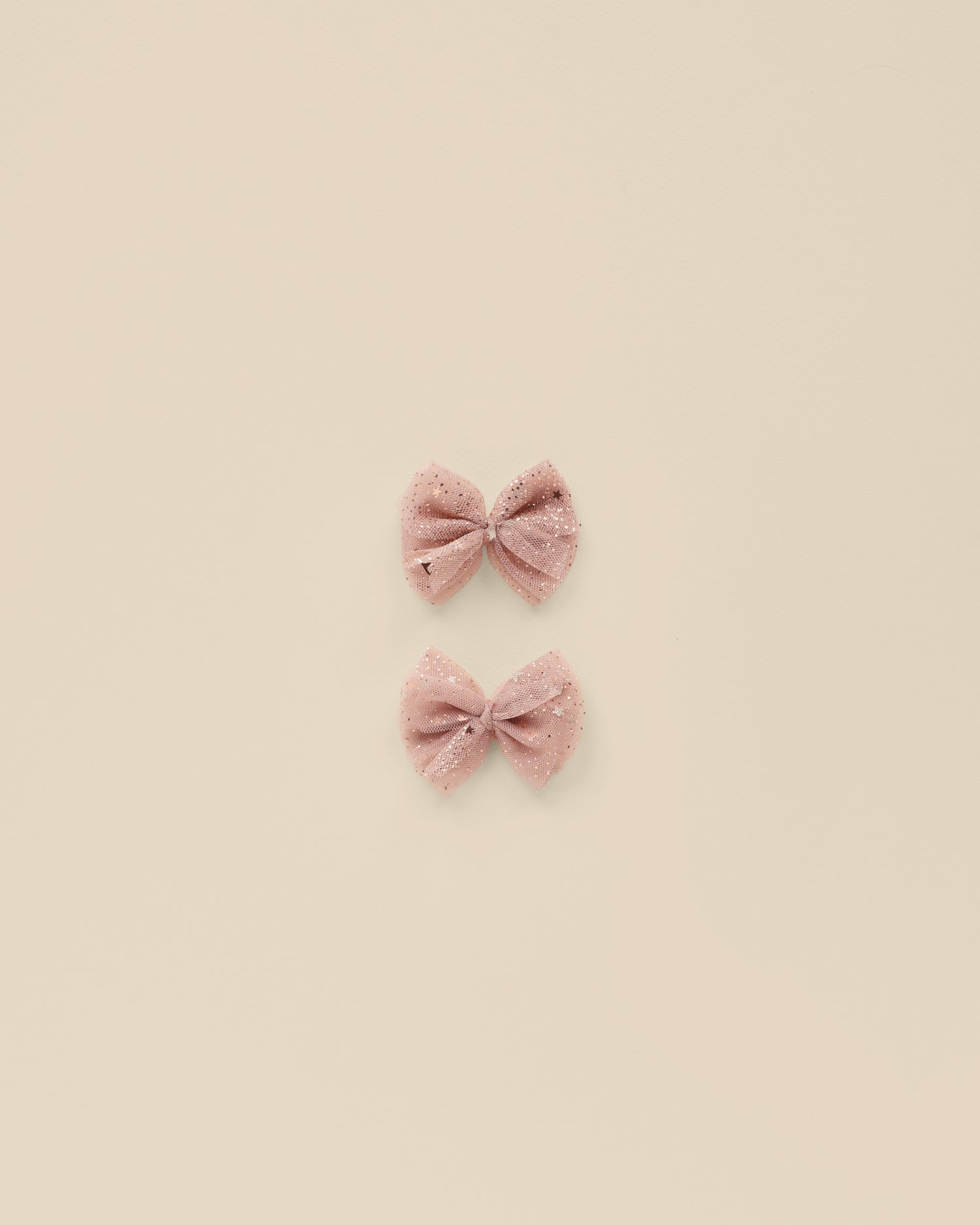 Noralee Flutter Tulle Clips - Rose Stars