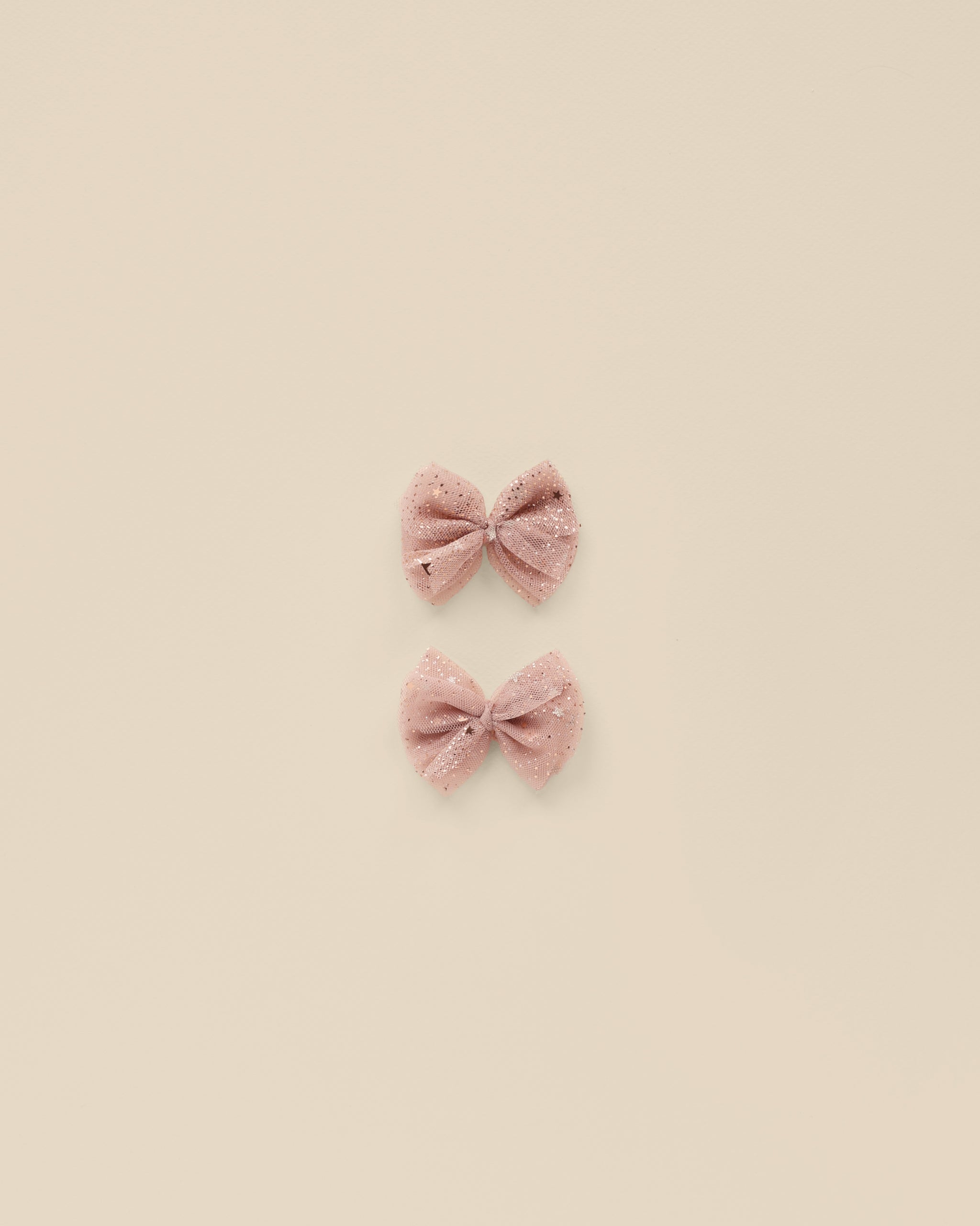 Noralee Flutter Tulle Clips - Rose Stars