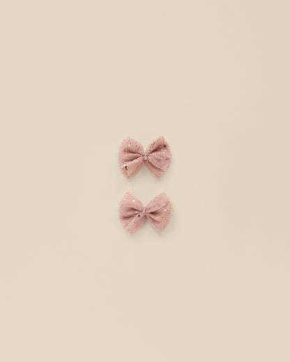 Noralee Flutter Tulle Clips - Rose Stars