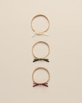 Noralee Velvet Bow Headbands - Poppy, Ivory, Olive