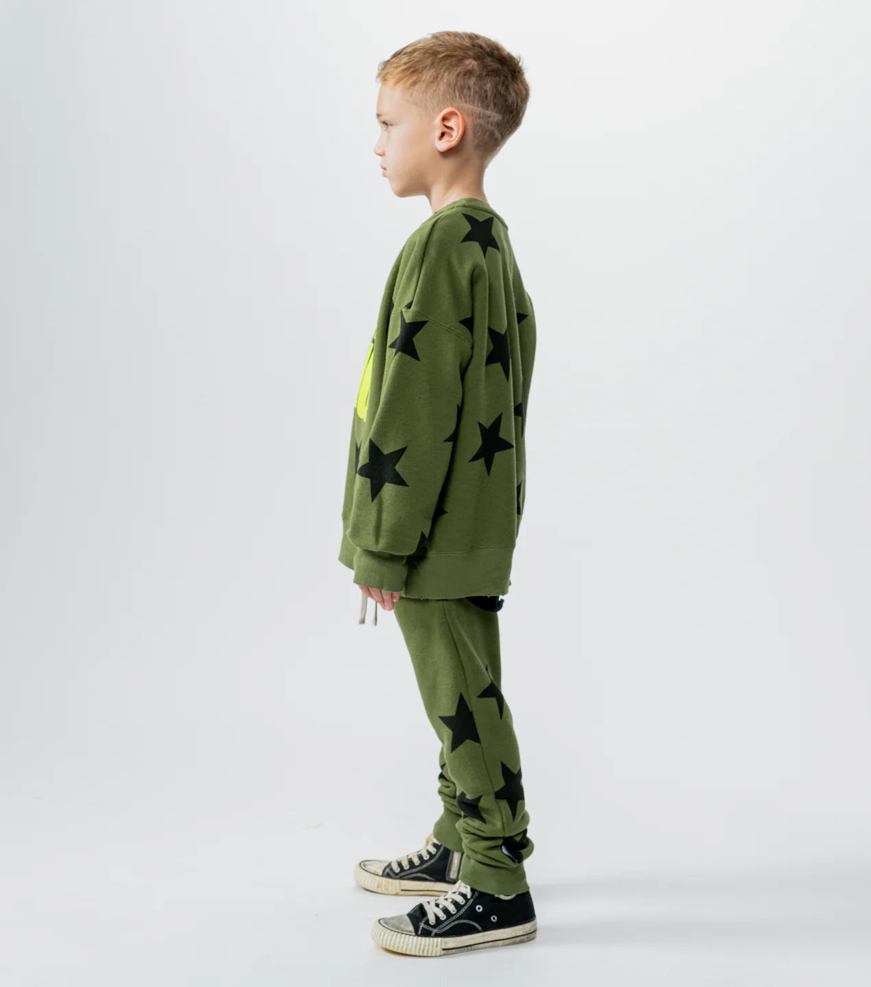 Nununu Star Baggy Pants - Olive