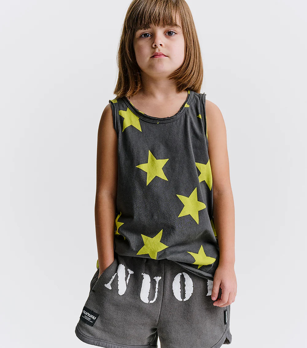 Nununu Star Tanktop - Graphite Lime Star