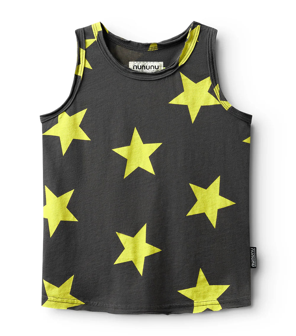 Nununu Star Tanktop - Graphite Lime Star