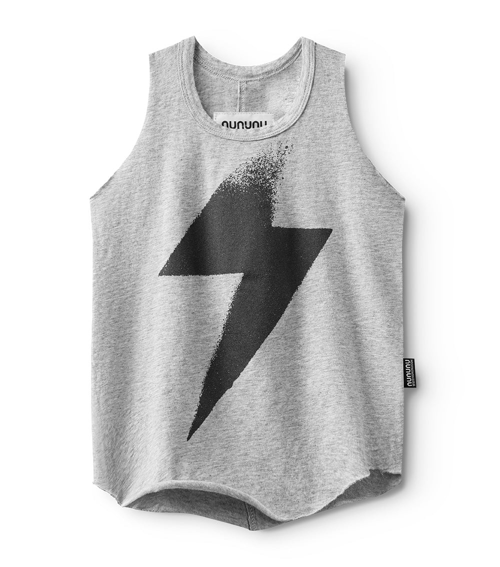 Nununu Bolt Tank Top - Heather Grey