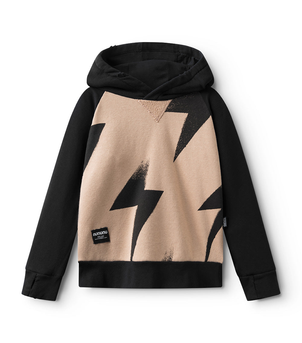 Nununu Bolts Hoodie - Black/Wood