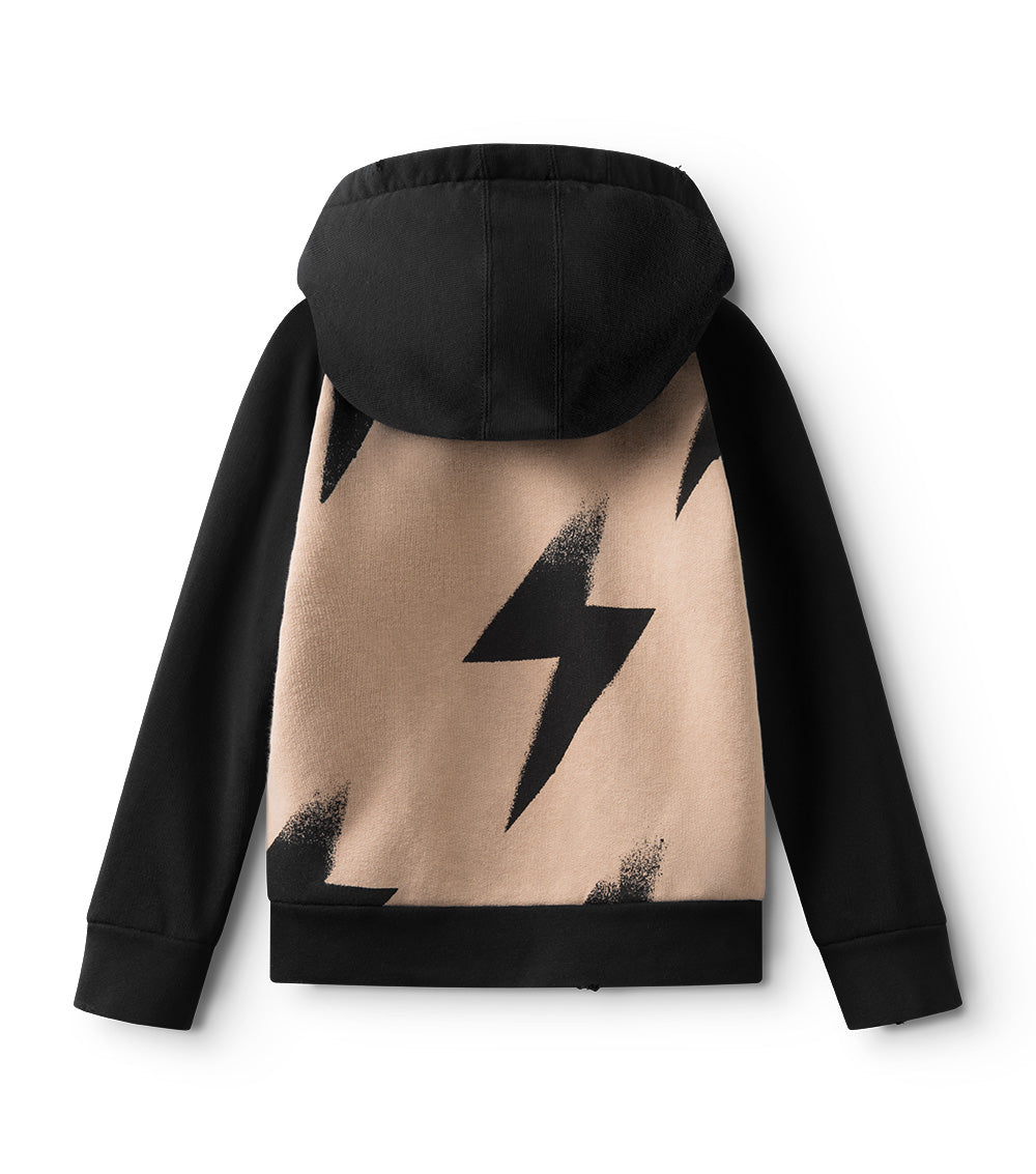 Nununu Bolts Hoodie - Black/Wood