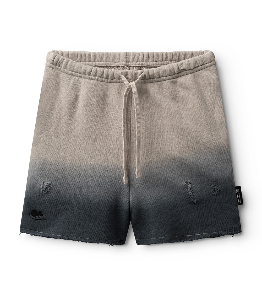 Nununu Gradient  Sweatshorts - Smokey Grey / Concrete