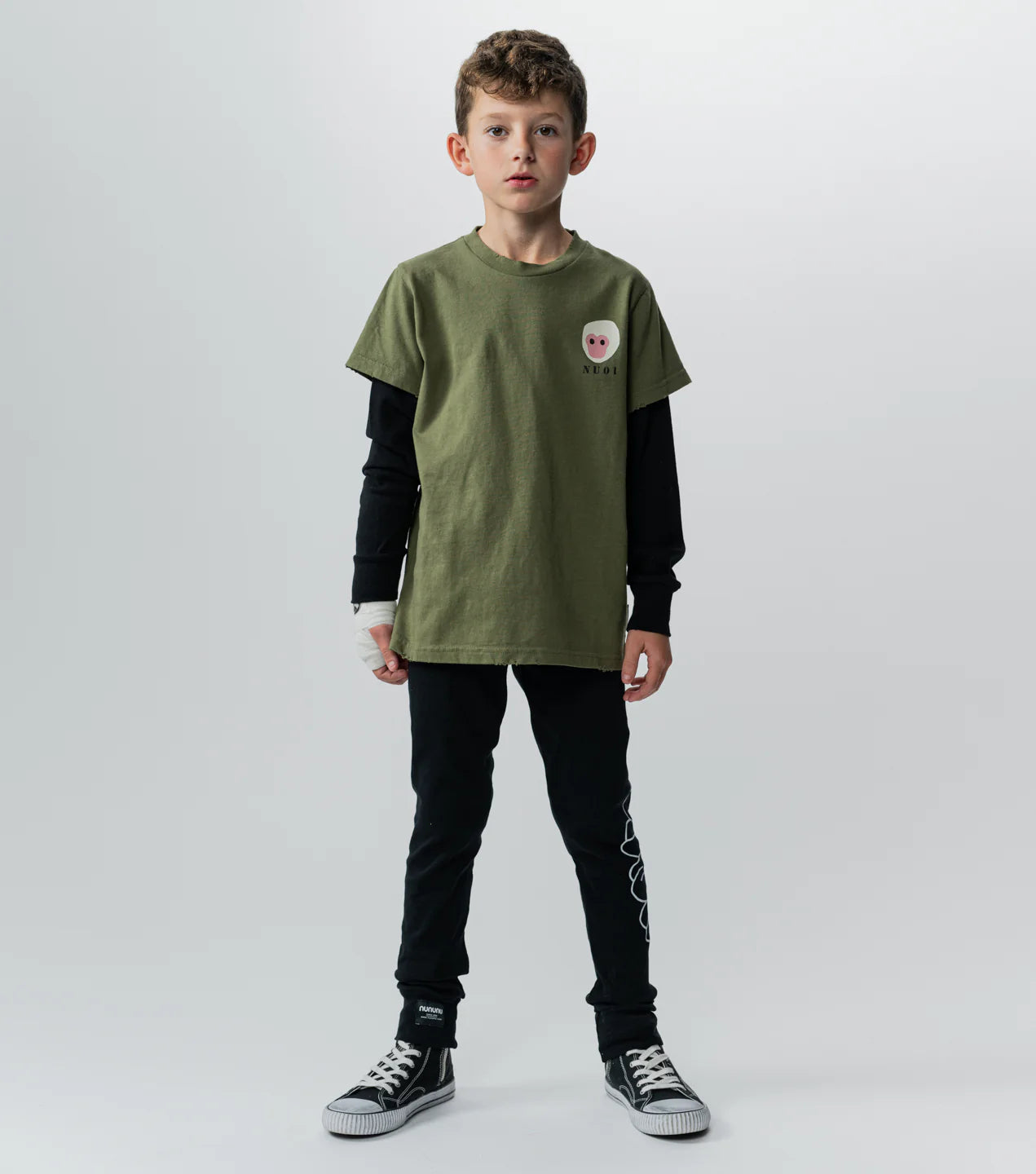 Nununu Monkey Around Shirt - Olive