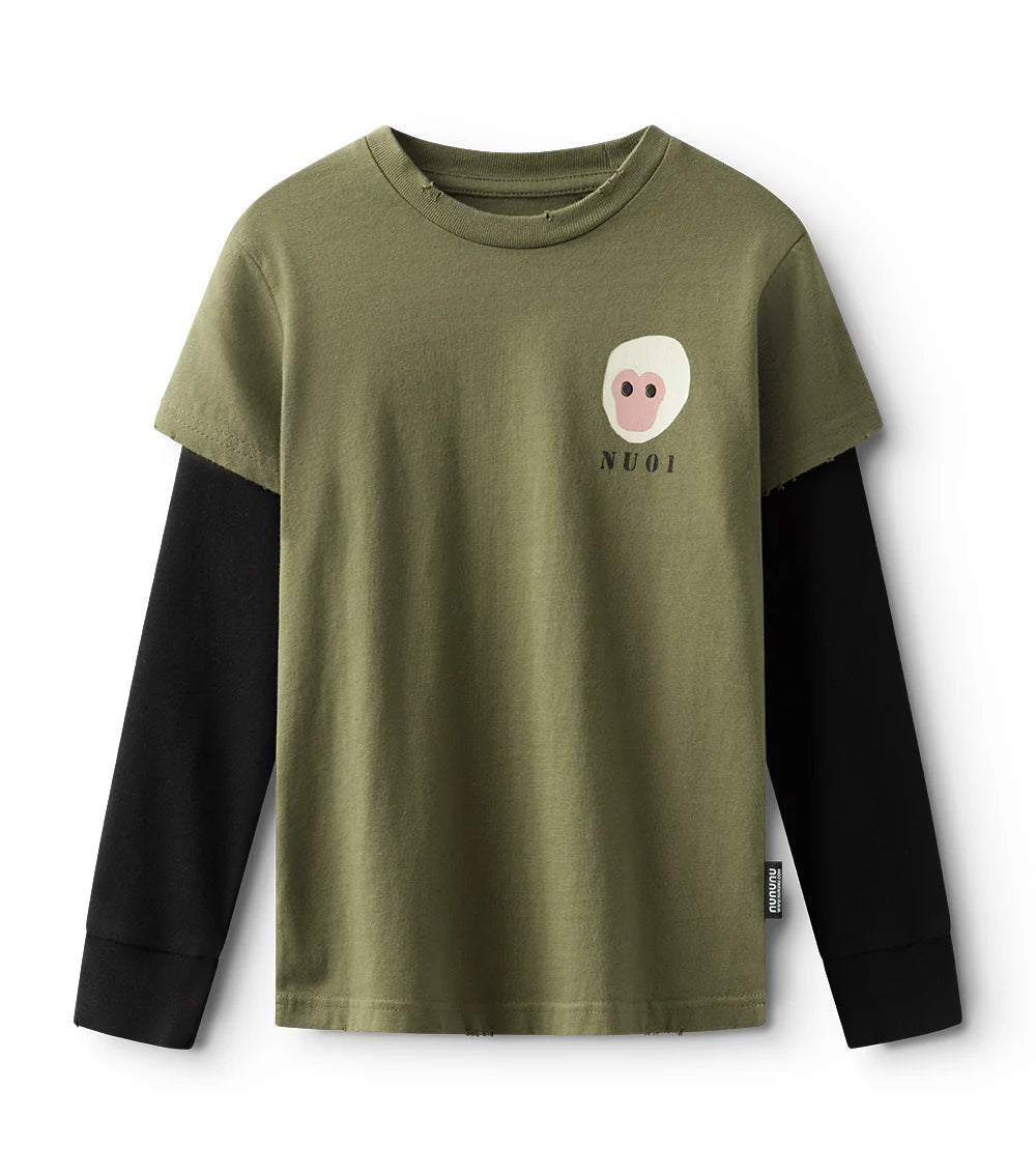 Nununu Monkey Around Shirt - Olive