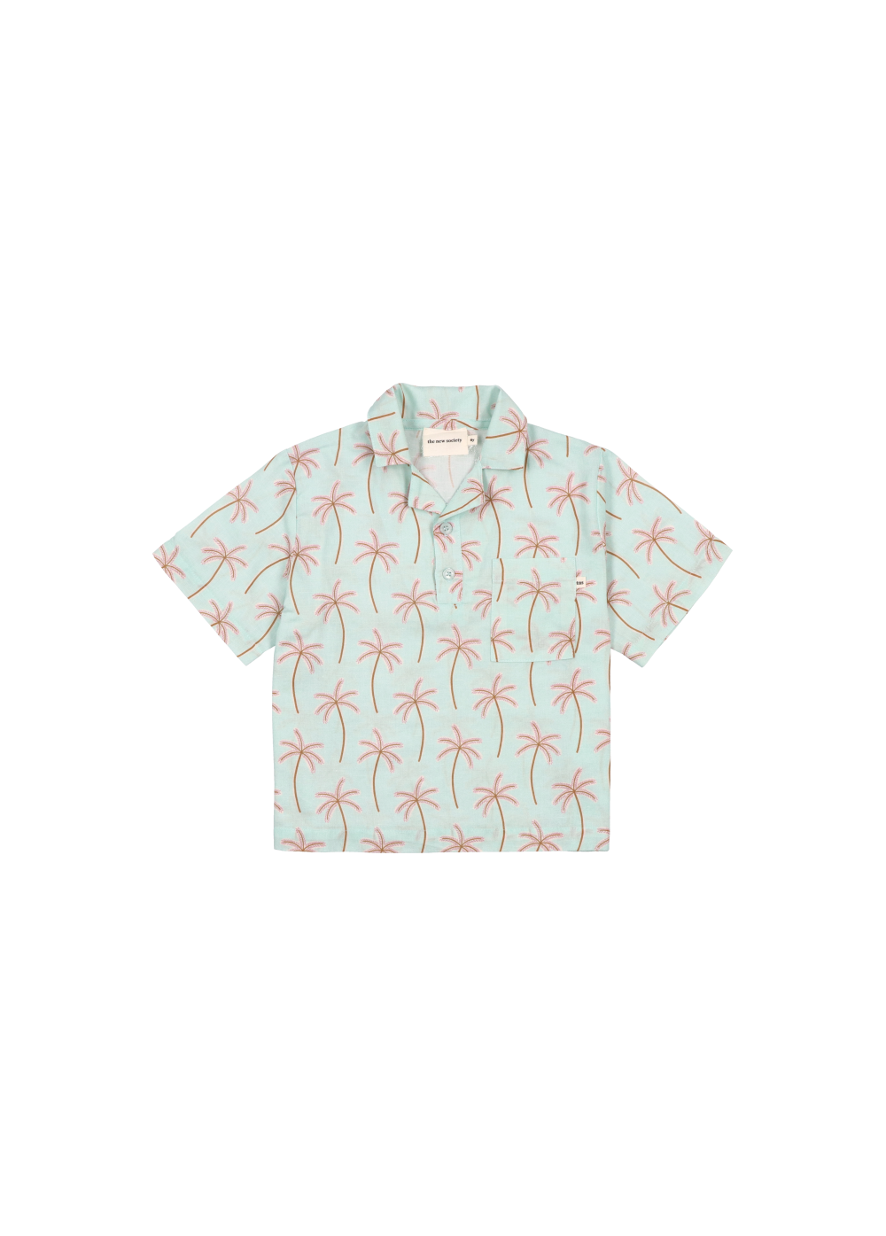 The New Society Palm Springs Baby Polo - Palm Spring Print