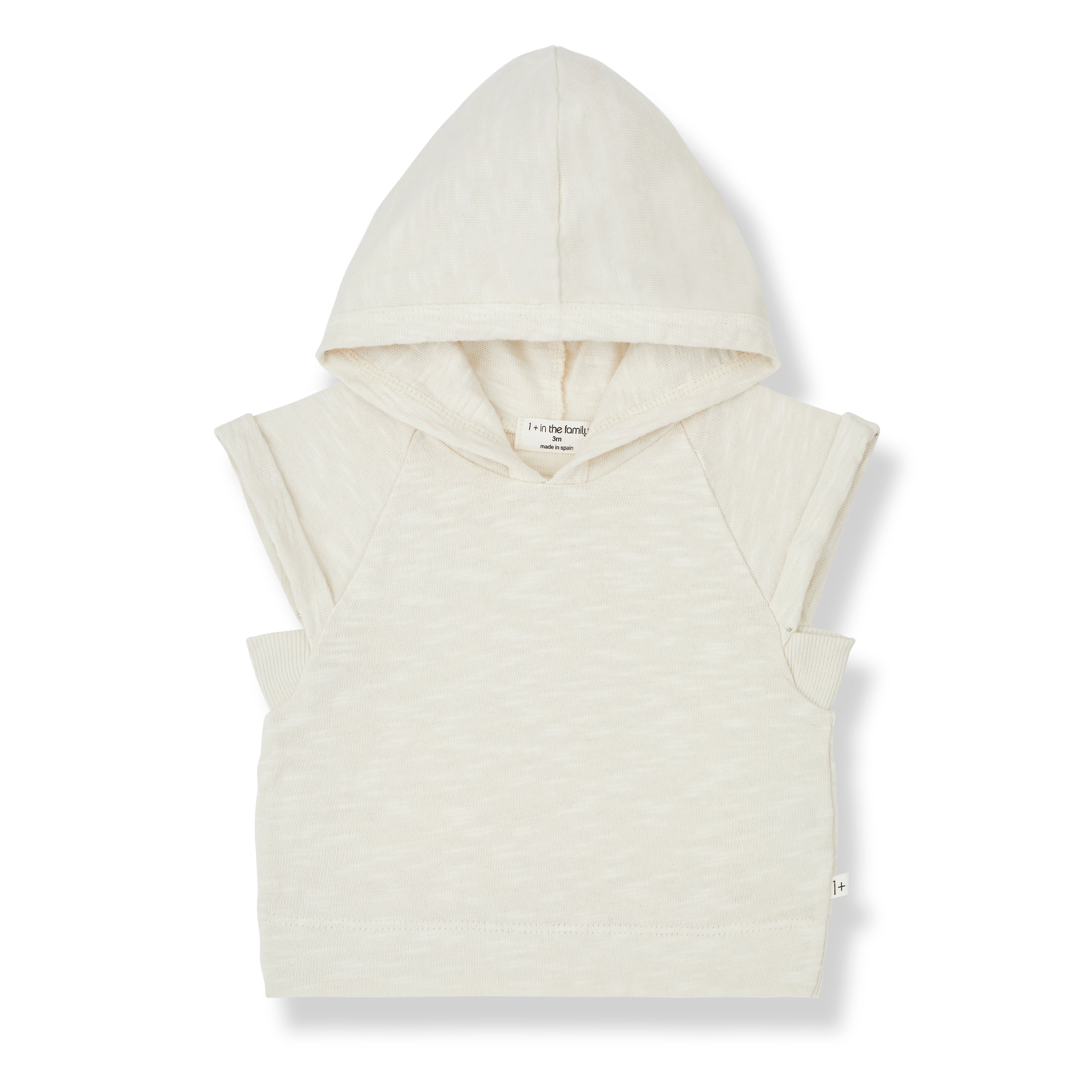 1+ in the Family Peppo Hood Top - Ivory