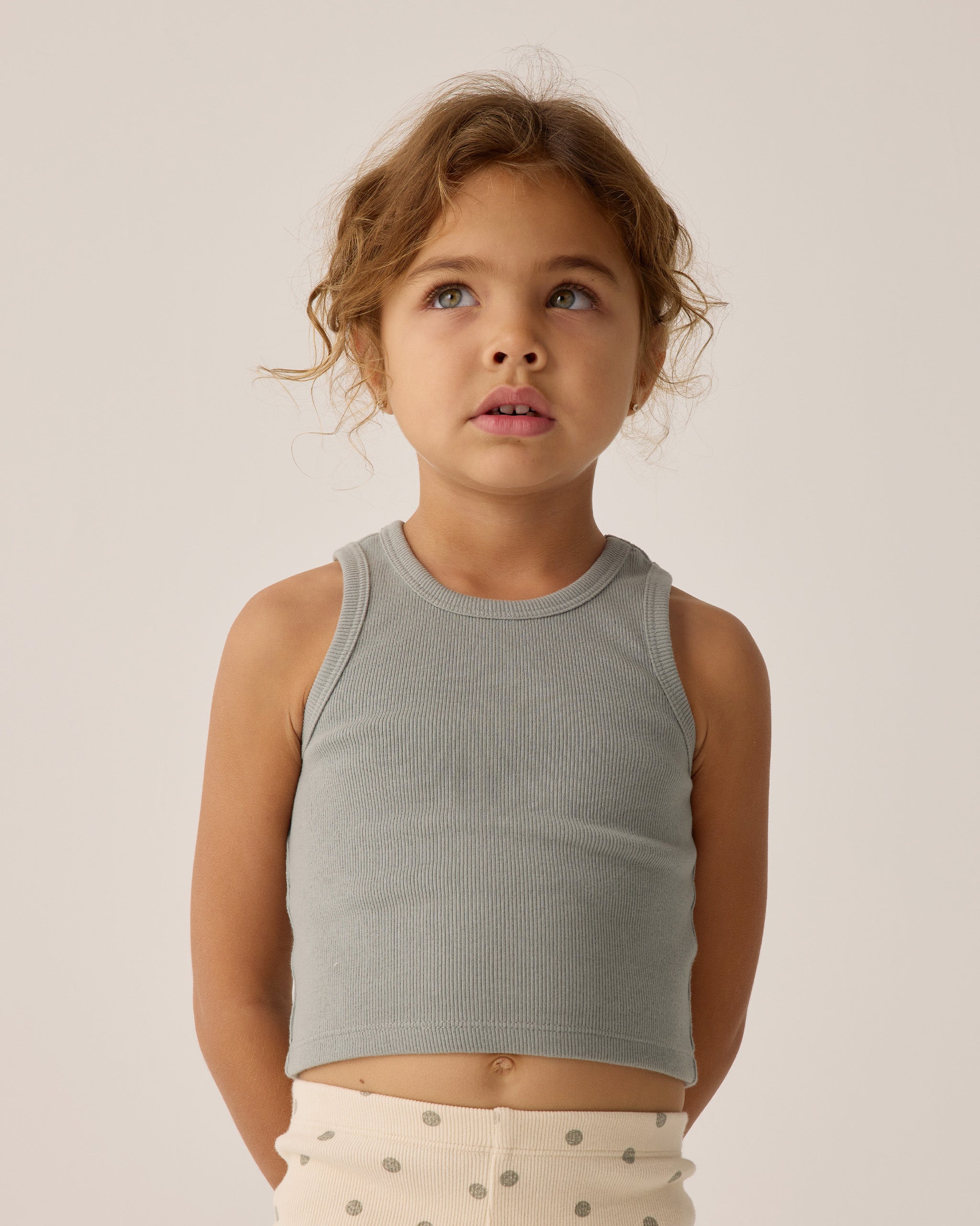 Rylee + Cru Play X Play Ribbed Tank Set - Natural, Eucalyptus