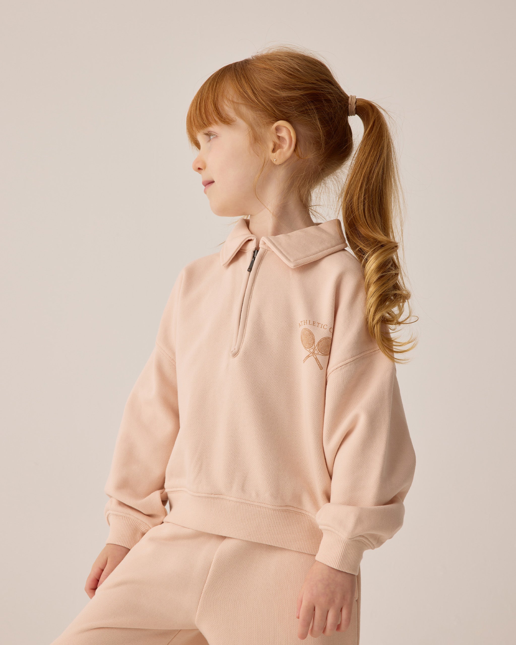 Rylee + Cru Play X Play Quarter Zip Sweatshirt - Shell