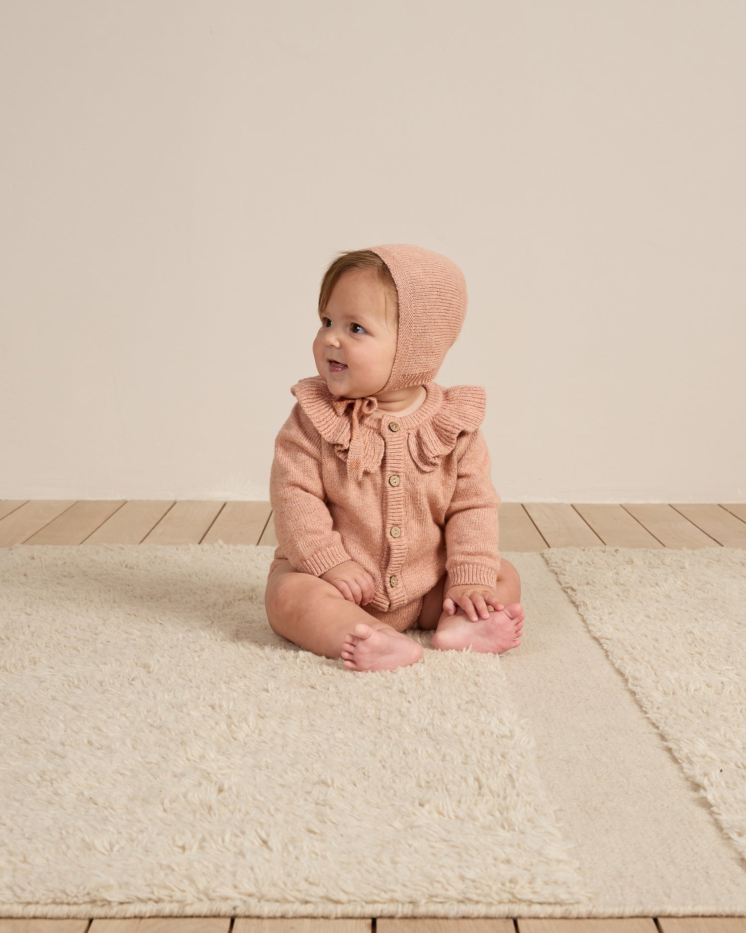 Quincy Mae Knit Bloomer - Heathered Rose