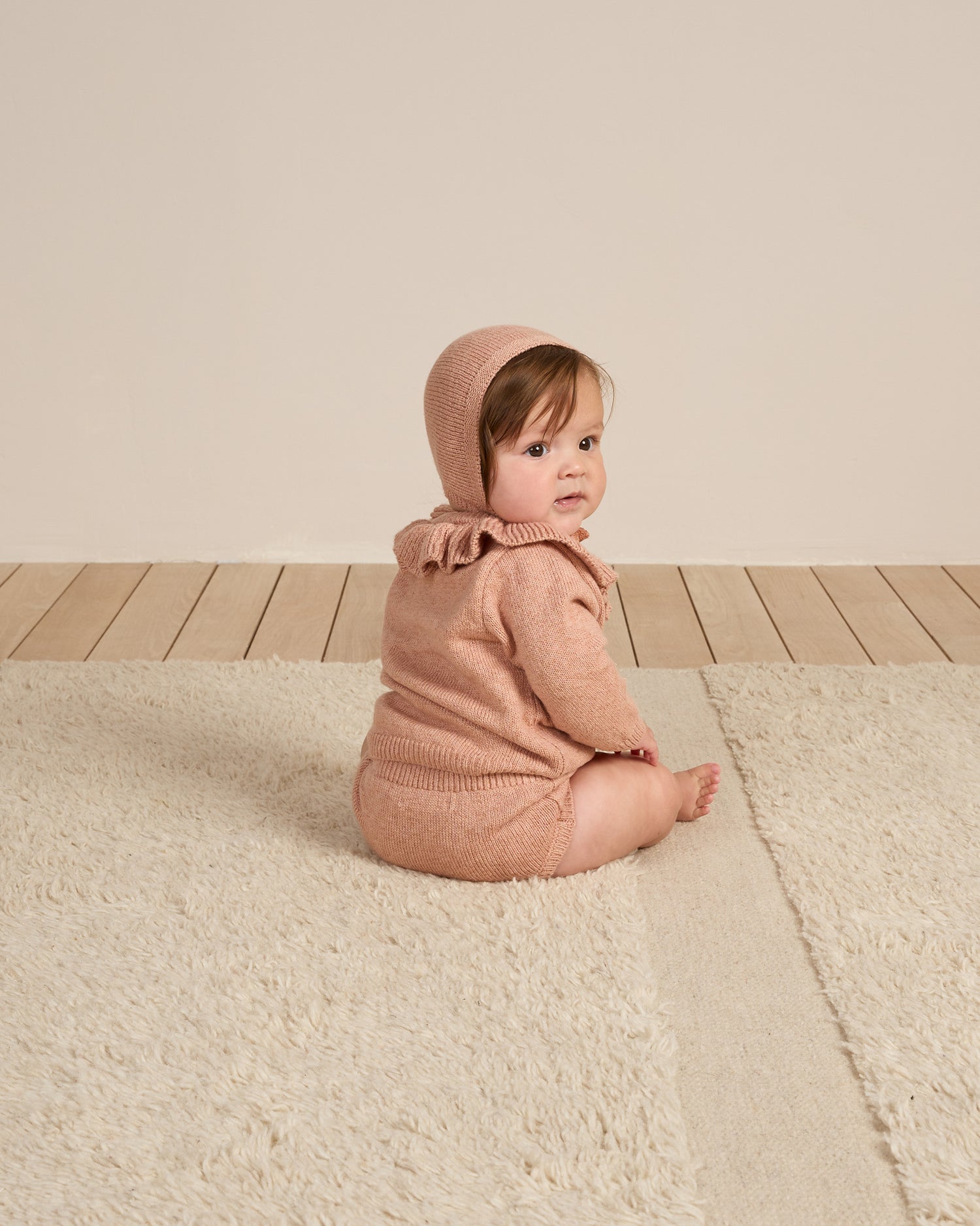 Quincy Mae Knit Bloomer - Heathered Rose