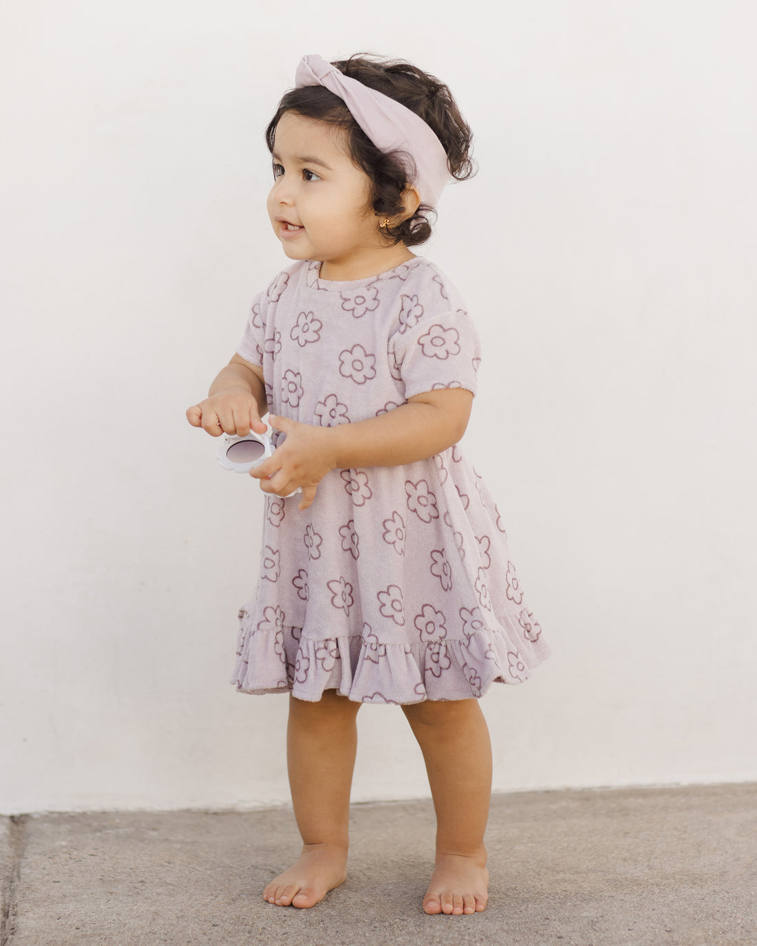 Quincy Mae Terry Dress - Daisy