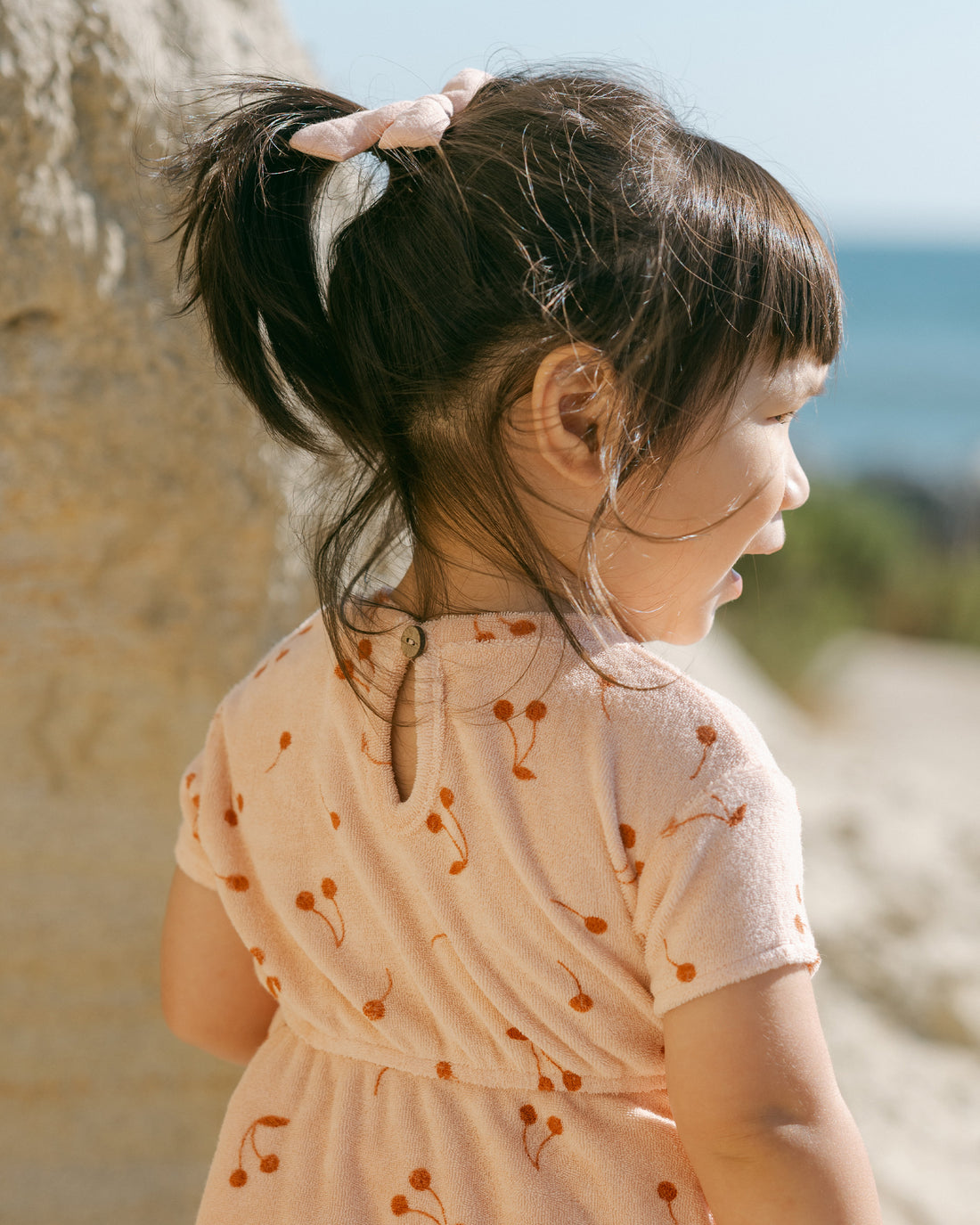 Quincy Mae Terry Dress - Cherries