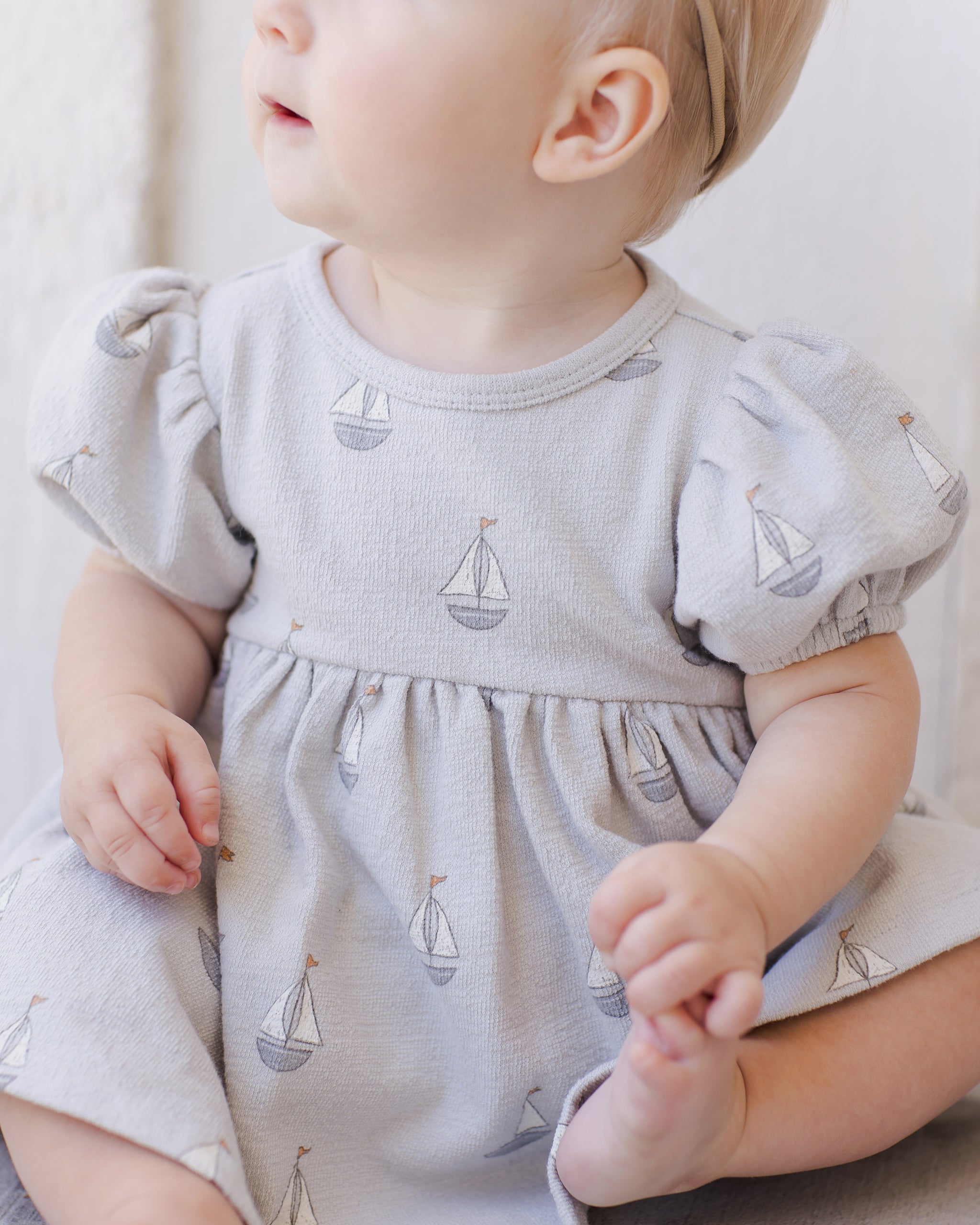 Quincy Mae Darla Dress - Sailboats