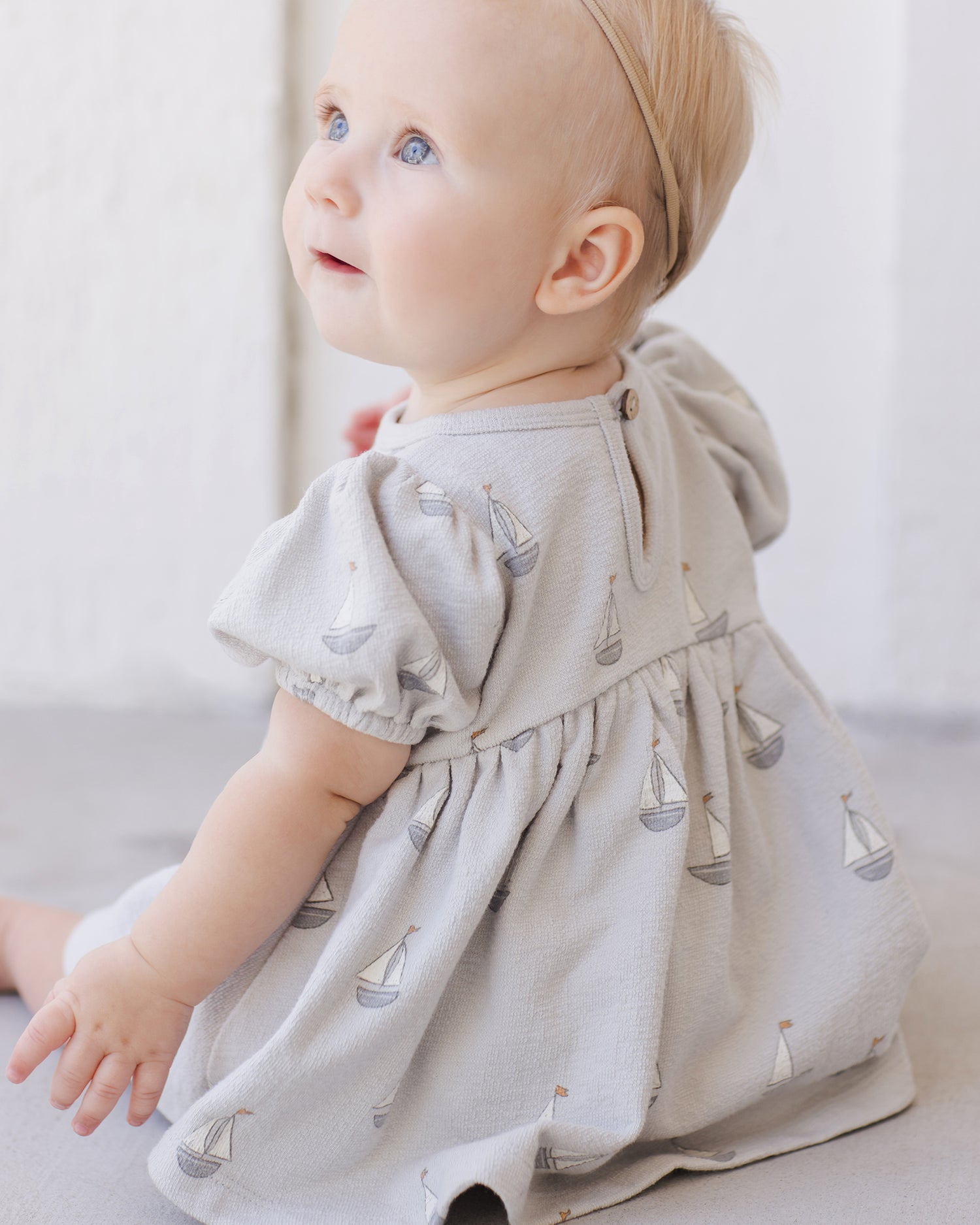 Quincy Mae Darla Dress - Sailboats