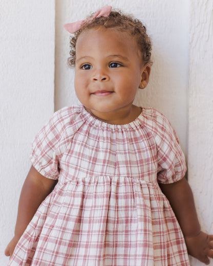 Quincy Mae Bella Dress - Pink Plaid