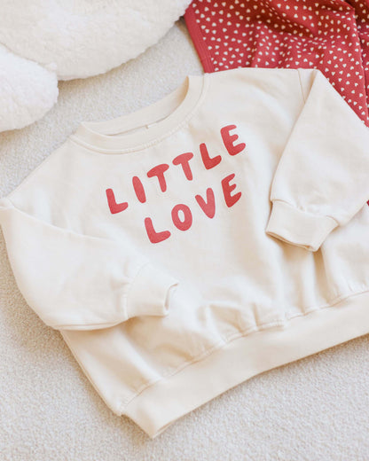 Quincy Mae Relaxed Fleece Sweatshirt - Little Love