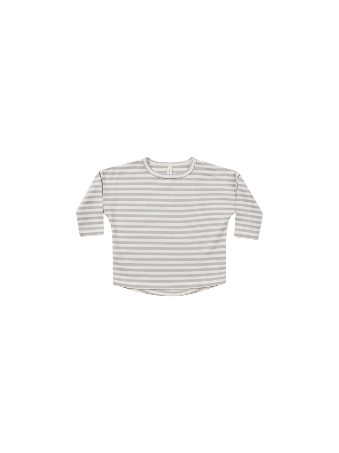 Quincy Mae Long Sleeve Tee - Periwinkle Stripe