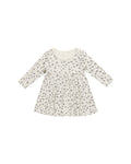 Quincy Mae Long Sleeve Baby Dress - Blue Floral