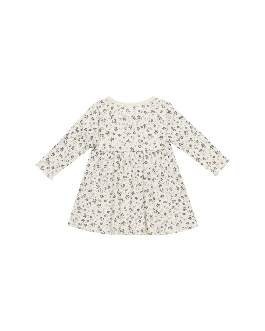 Quincy Mae Long Sleeve Baby Dress - Blue Floral