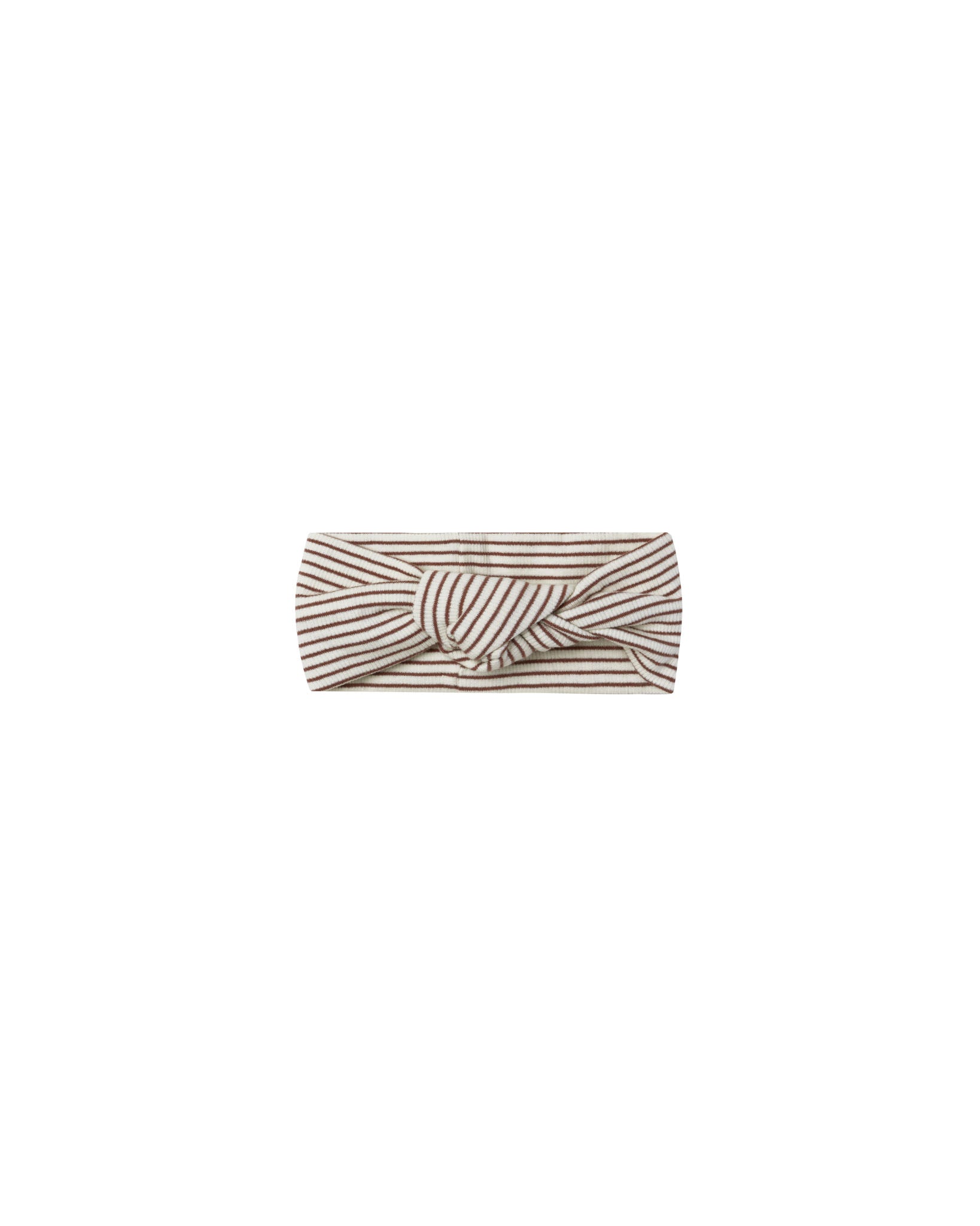 Quincy Mae Knotted Headband - Plum Stripe