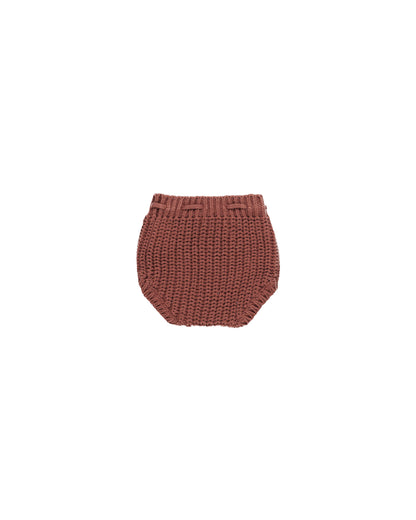 Quincy Mae Knit Tie Bloomer - Cranberry