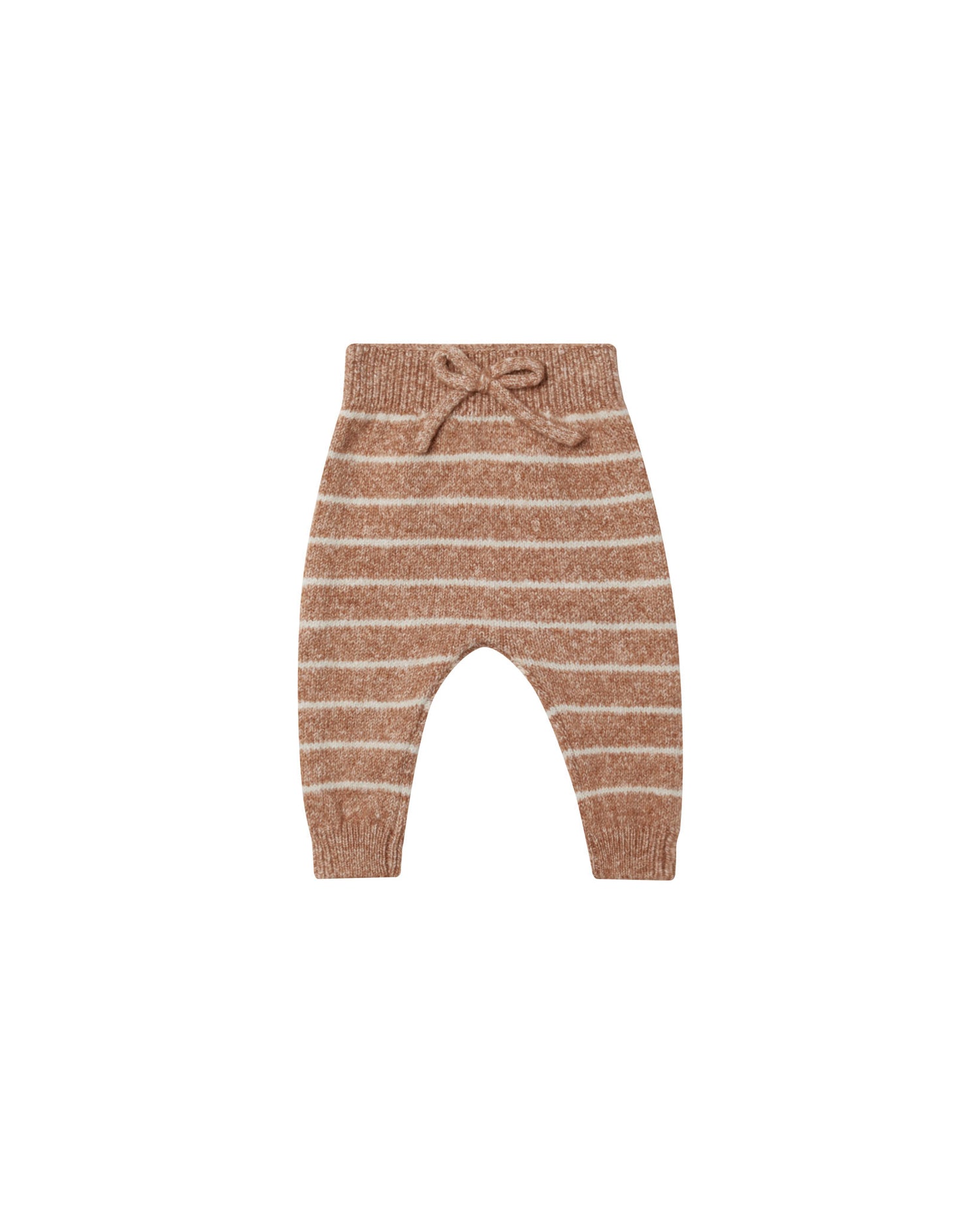 Quincy Mae Knit Pant - Cinnamon Stripe