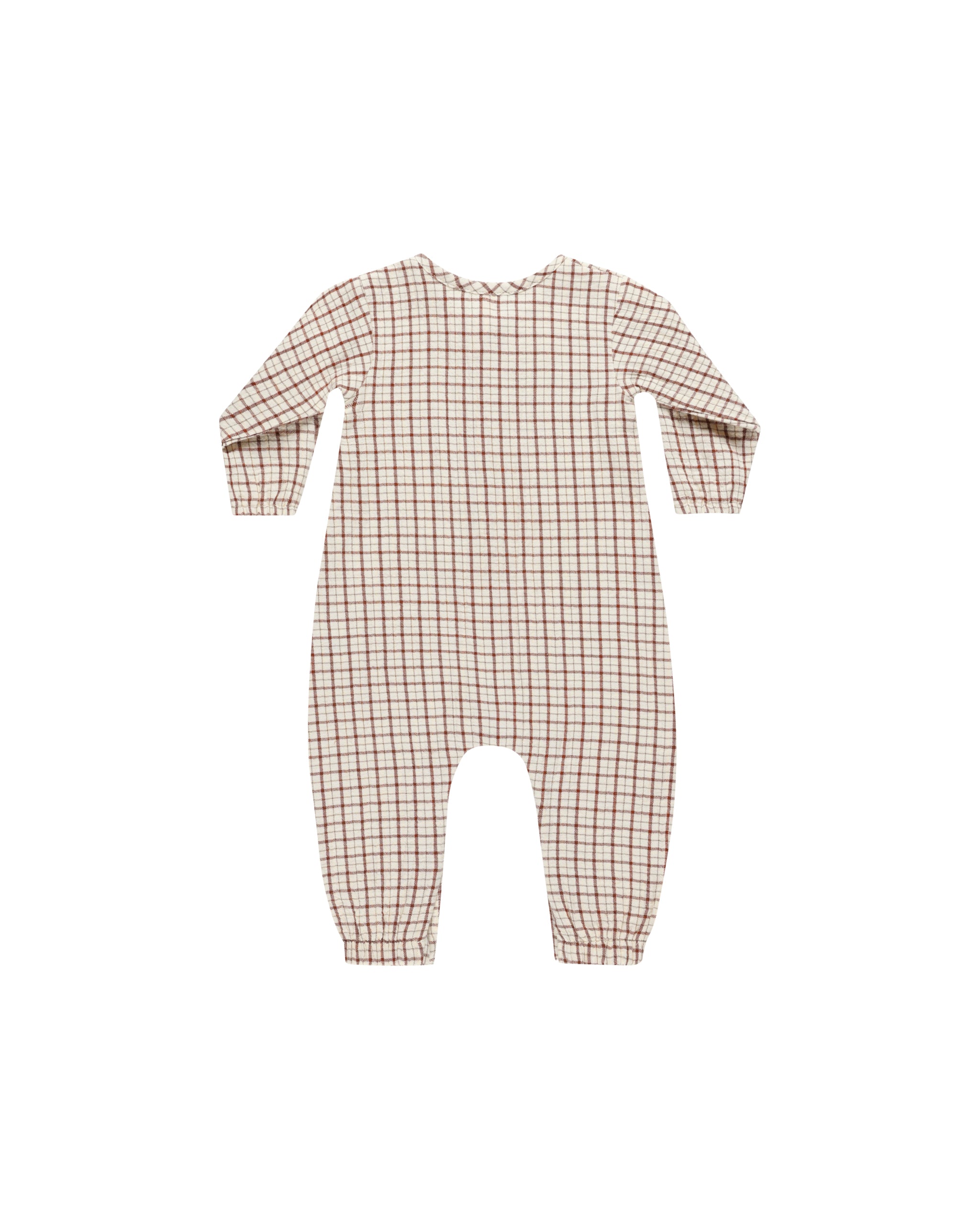 Quincy Mae Woven Jumpsuit - Holiday Check