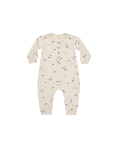 Quincy Mae Woven Jumpsuit - Horses