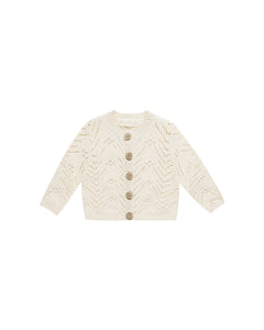 Quincy Mae Knit Cardigan - Natural