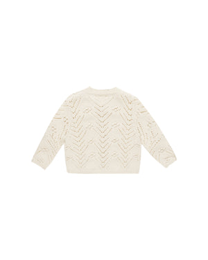 Quincy Mae Knit Cardigan - Natural