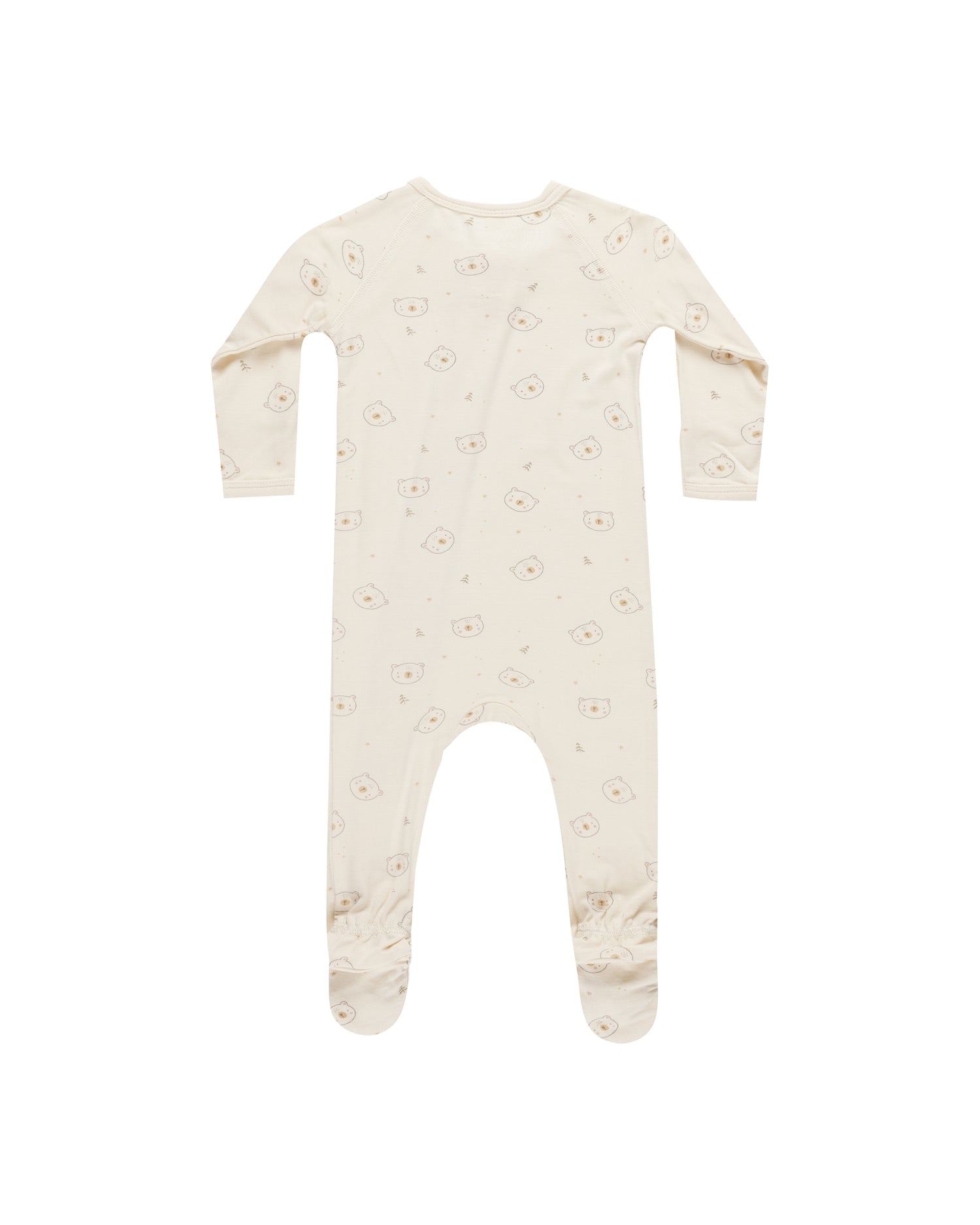 Quincy Mae Bamboo Zip Footie - Bears