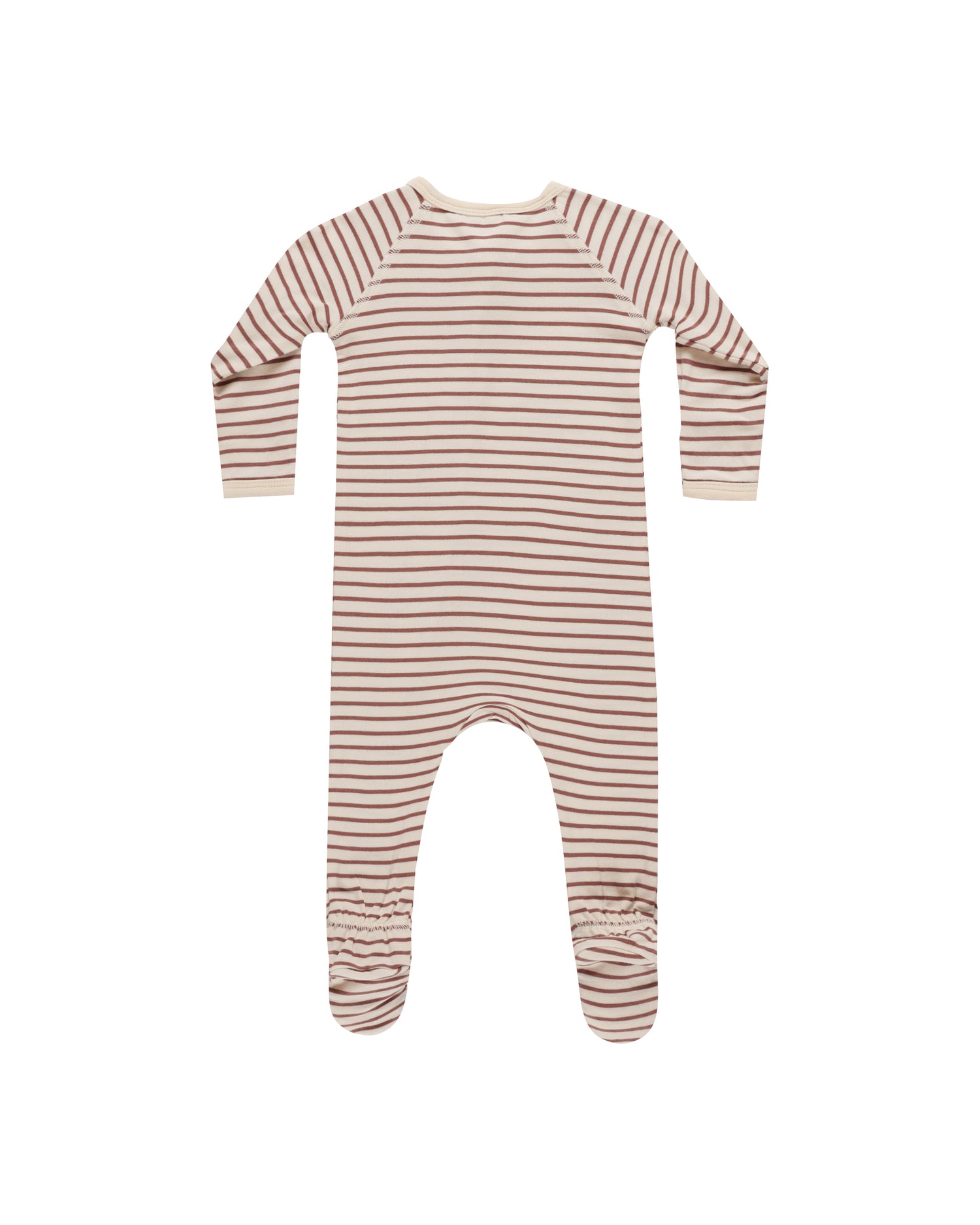 Quincy Mae Bamboo Zip Footie - Candy Stripe