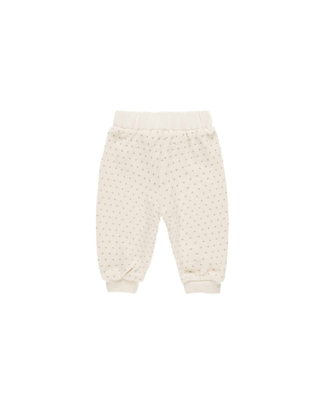 Quincy Mae Velour Relaxed Sweatpant - Polka