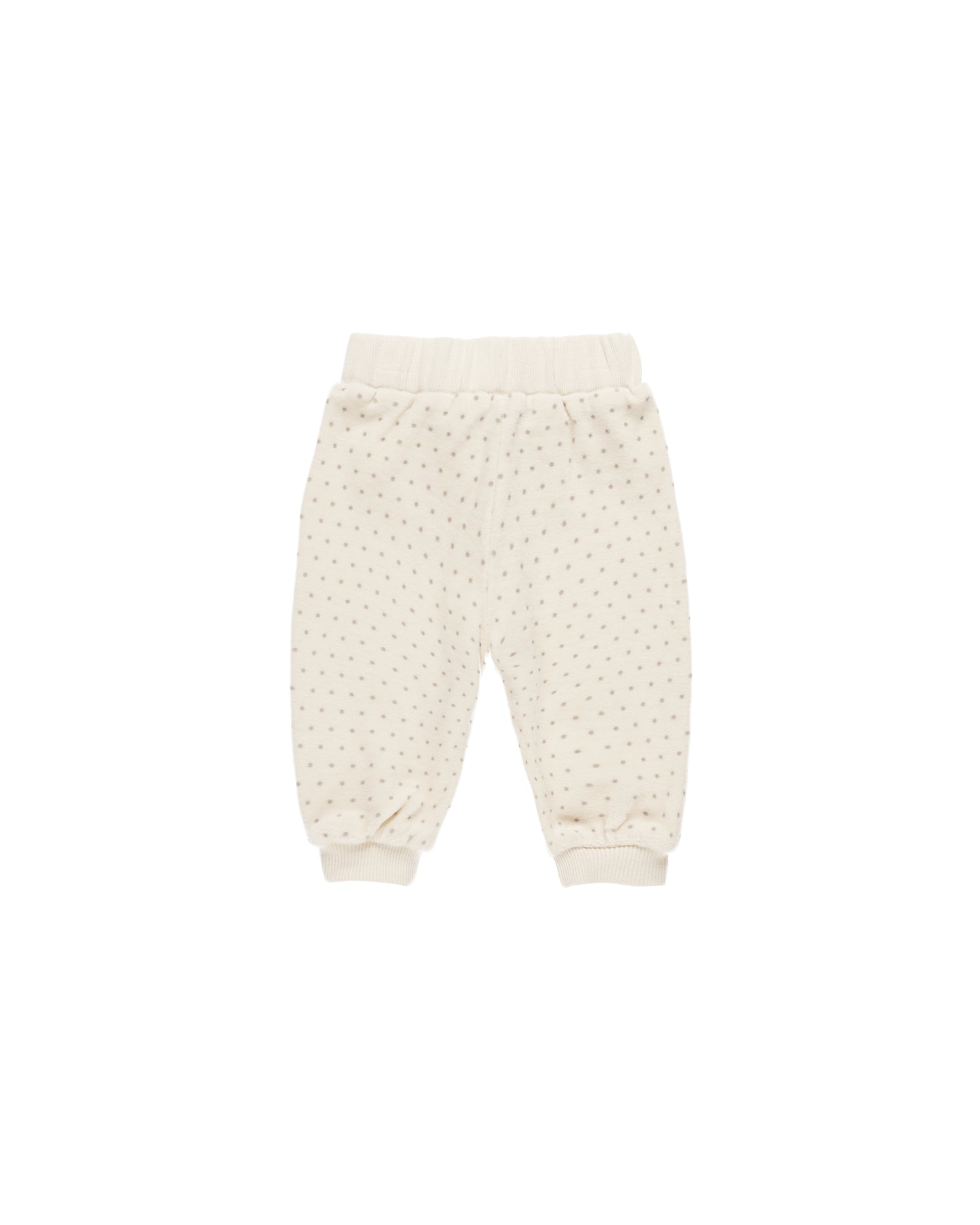 Quincy Mae Velour Relaxed Sweatpant - Polka