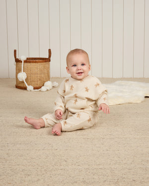 Quincy Mae Waffle Slouch Set - Gingerbread