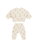 Quincy Mae Waffle Slouch Set - Gingerbread