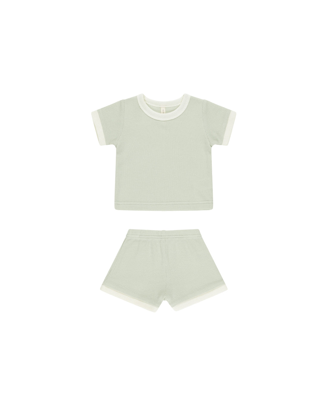 Quincy Mae Waffle Shortie Set - Mint