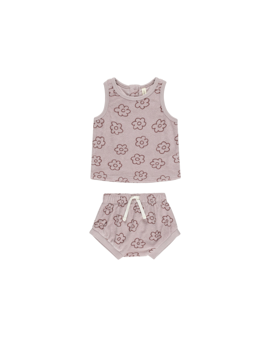 Quincy Mae Terry Tank + Short Set - Lavender