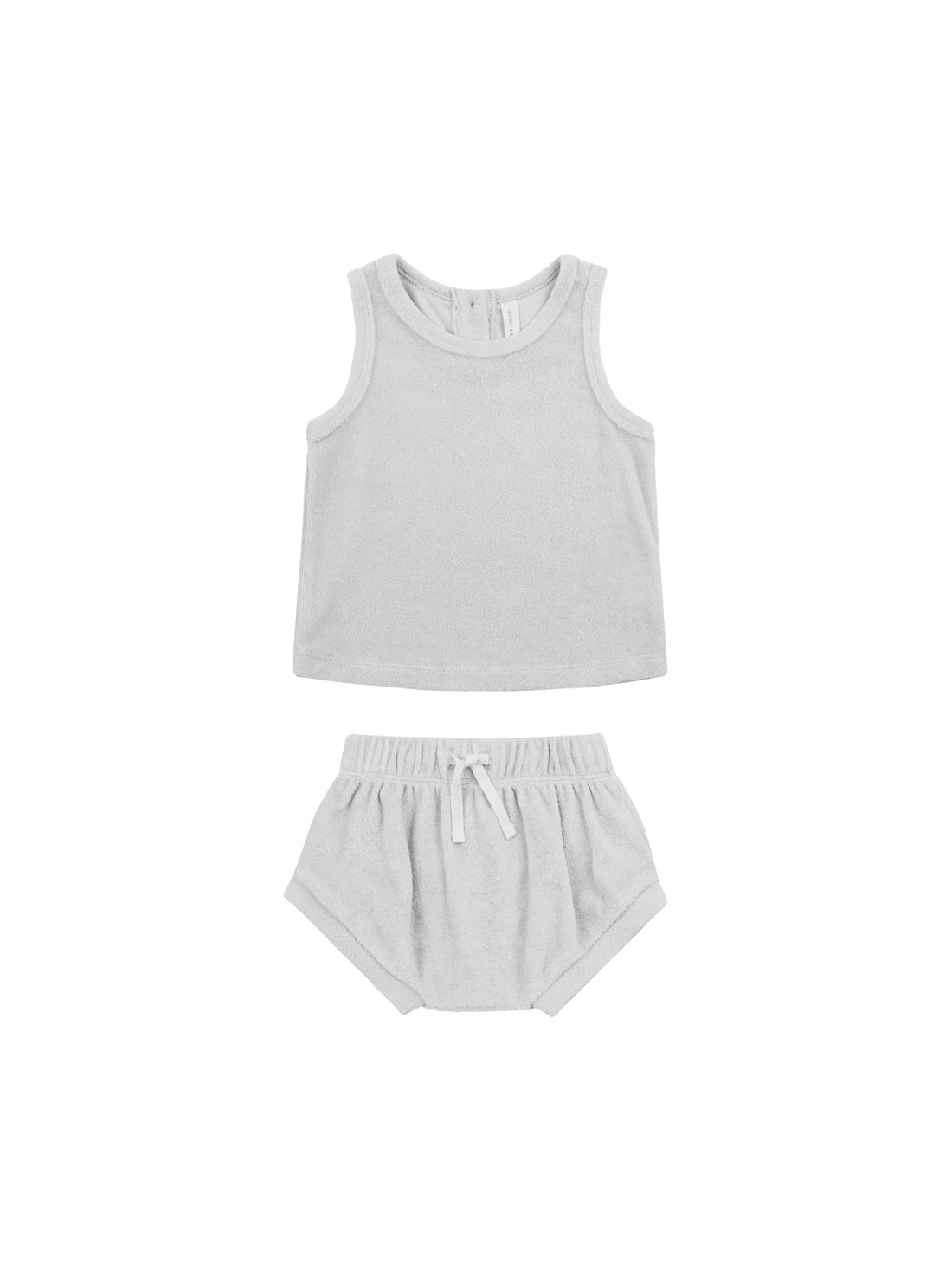 Quincy Mae Terry Tank + Short Set - Cloud