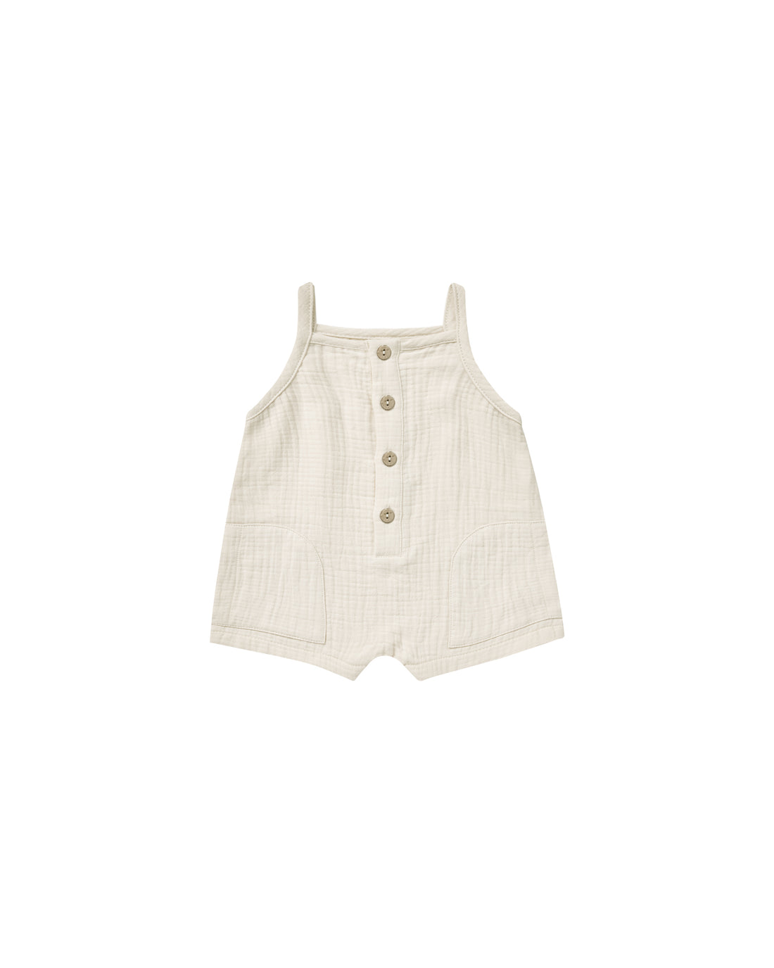 Quincy Mae Oakley Romper - Natural