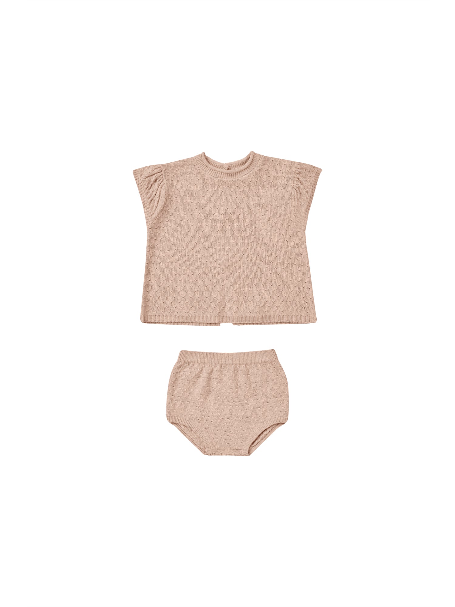 Quincy Mae Penny Knit Set - Blush